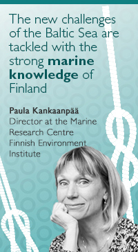 The new challenges of the Baltic Sea are tackled with the strong marine knowledge of Finland - Paula Kankaanpaa, Director at the Marine Research Centre, Finnish Environment Institute